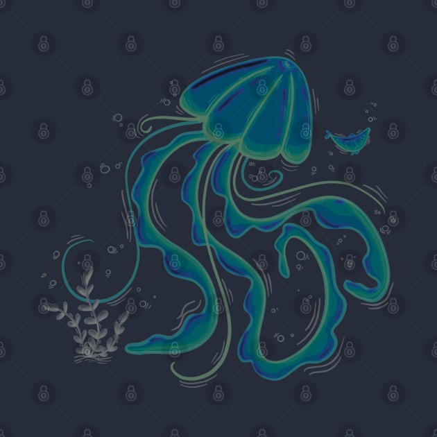 Jellyfish summer life by Xatutik-Art