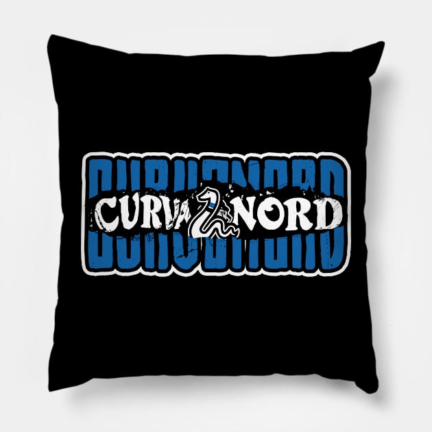 Curva nord Pillow by lounesartdessin