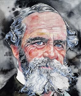 WILLIAM JAMES - watercolor portrait Magnet