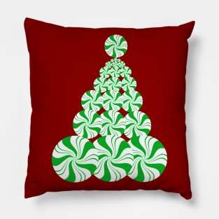 Christmas Green Peppermint Tree Pillow