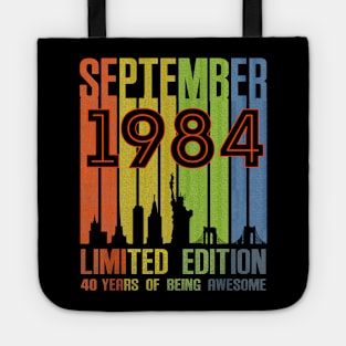 September 1984 Limited Edition 40 Years Of Being Awesome Tote