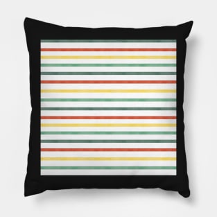 Watercolour Stripes Christmas Pillow