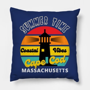 Summer Time Coastal Vibes in Cape Cod, Massachusetts Pillow