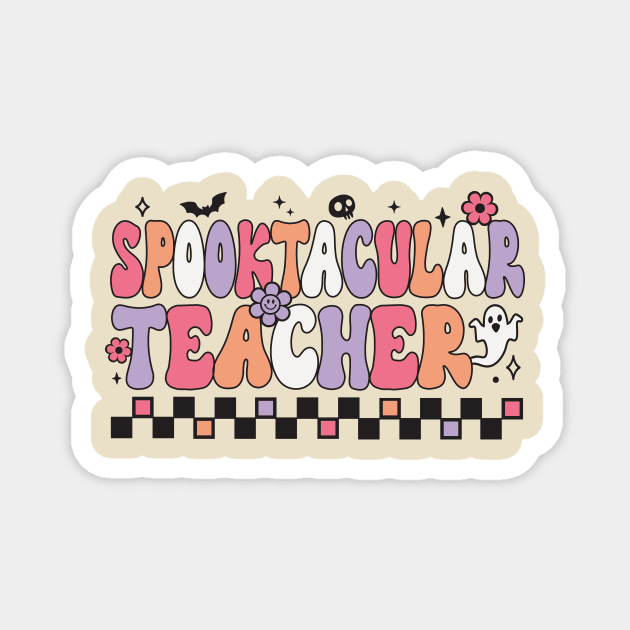 Spooktacular Teacher / Retro Style Magnet by RadRetro