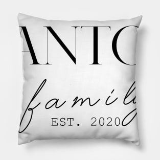 Santos Family EST. 2020, Surname, Santos Pillow