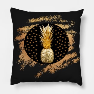 GOLD & BLACK - Pineapple Pillow