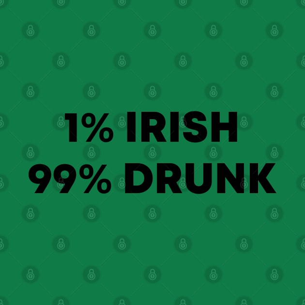 1% Irish 99% Drunk by honeydesigns