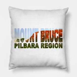 MOUNT BRUCE - Pilbara Western Australia Sunset Glow Pillow