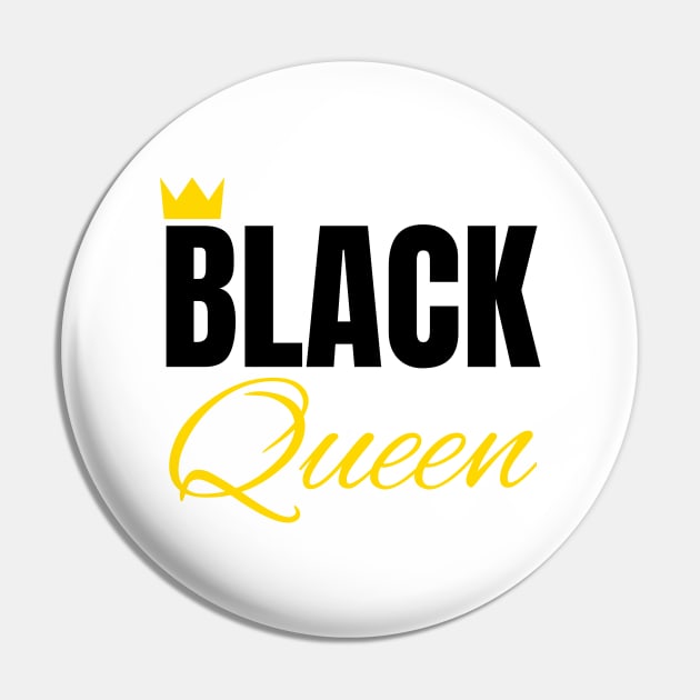 Black Queen, Black History, African American, for Black Women Pin by UrbanLifeApparel