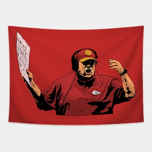 andy reid mad comic style Tapestry