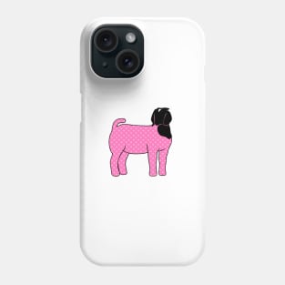 Pink Hearts Market Show Doe Silhouette - NOT FOR RESALE WITHOUT PERMISSION Phone Case