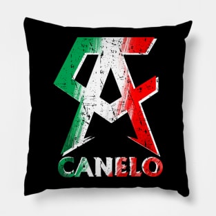 vintage logo canelo alvarez Pillow