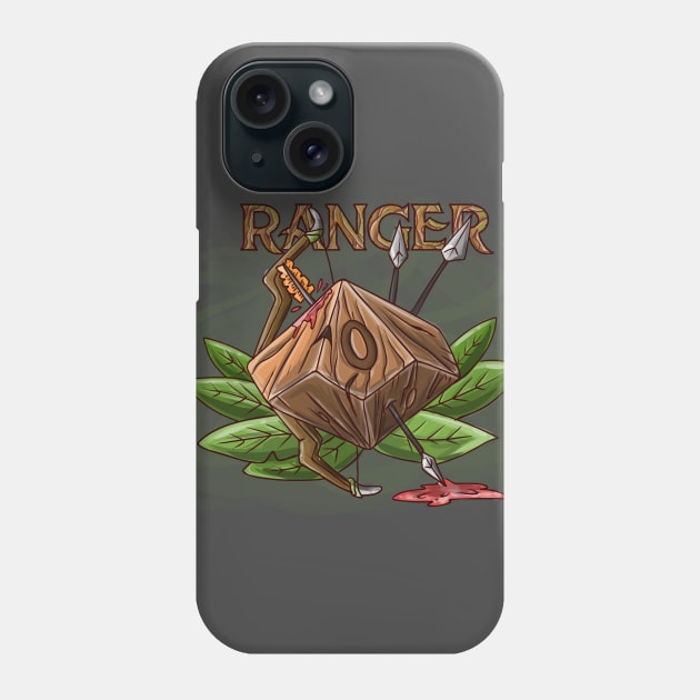 Ranger Dice Funny Dungeons And Dragons DND D20 Lover Phone Case by Bingeprints