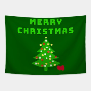 Merry Christmas with Tree Tapestry