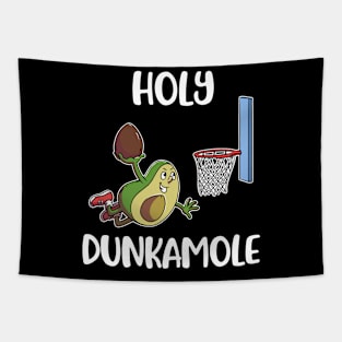 Holy Dunkamole Funny Basketball Gift Tapestry