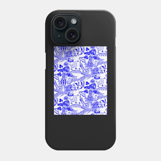 Blue Willow Chinoiserie Phone Case by implexity