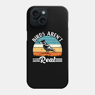 Vintage Birds Aren’t Real Movement - If It Flies It Spies Phone Case