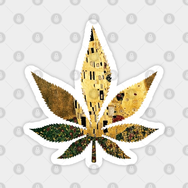 the kiss weed Magnet by Lamink