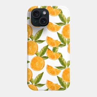 orange pattern Phone Case