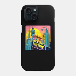 The Future is Female - Neon Dreams and Robotic Beings Phone Case