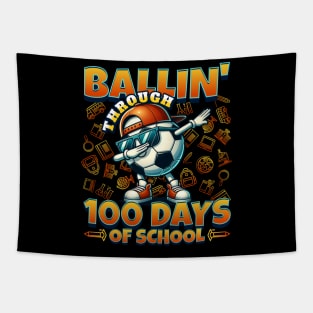 Ballin’ Through 100 Days of School Tapestry