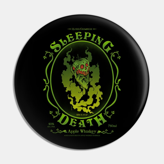 Sleeping Death Whiskey Pin by pigboom