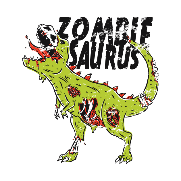 Zombiesaurus T rex Dinosaur Clothing Gifts. Funny Zombie Saurus Vintage Style by WPKs Design & Co