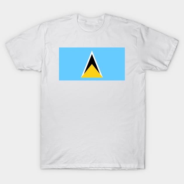 Flag of Saint Lucia - Saint Lucia Flag - T-Shirt