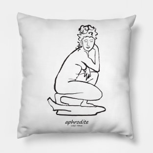 Aphrodite statue Pillow