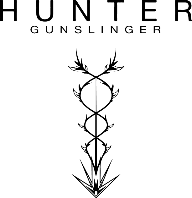 Hunter - Gunslinger (Black) Kids T-Shirt by GraphicTeeShop
