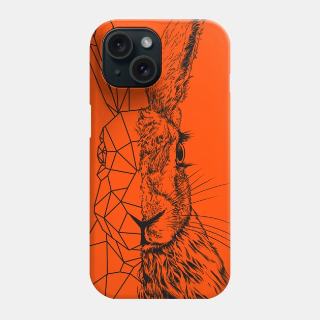 Rabbit and Polygon Phone Case by affan2fly