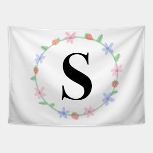 “S” initial Tapestry