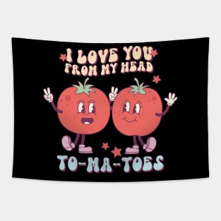 Kids valentine pun Tapestry