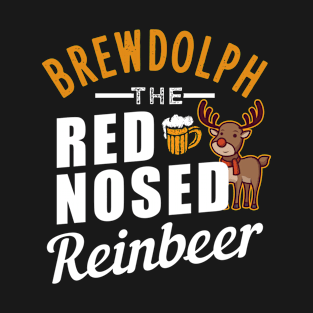 Christmas reindeer beer gift T-Shirt