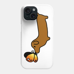 Wiener Dog With A Butterfly Phone Case