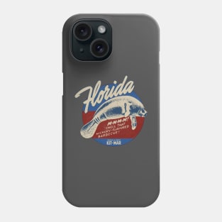 Vintage Florida Manatee BBQ Phone Case