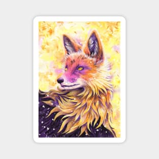 Foxsia - The Magic Fucsia Fox Kitsune Magnet