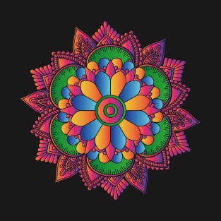 Colored Mandala T-Shirt