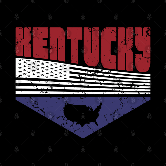 Retro Vintage Kentucky USA by Zen Cosmos Official