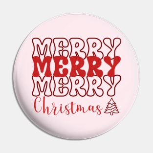 Merry Christmas - Xmas - Christmas Season - Christmas Vacation Pin