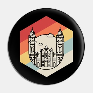 Retro Vintage Peruvian Peru Cathedral Pin