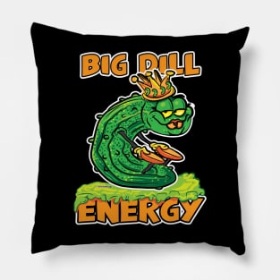 Big Dill Energy Queen Pickle Cartoon Pillow