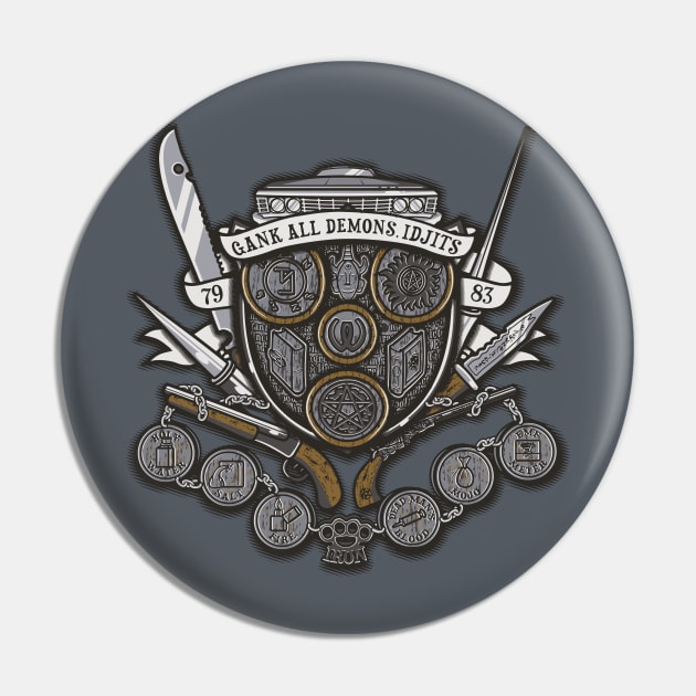 Winchester's Crest Pin by Arinesart