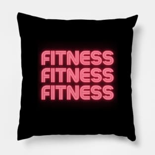 Fitness in pink Pillow