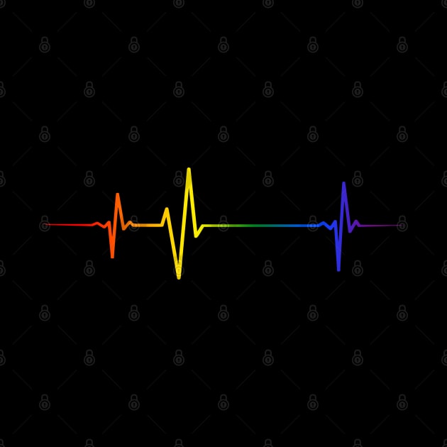 Pride Heartbeat by InfiniTee Design