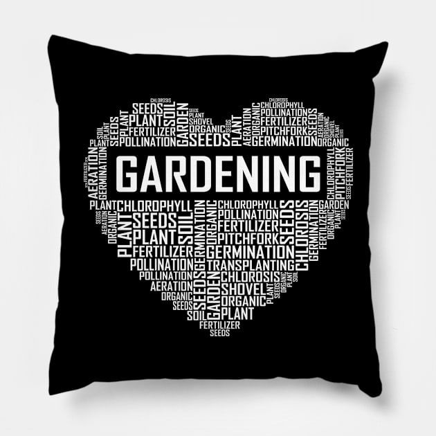 Gardening Heart Pillow by LetsBeginDesigns