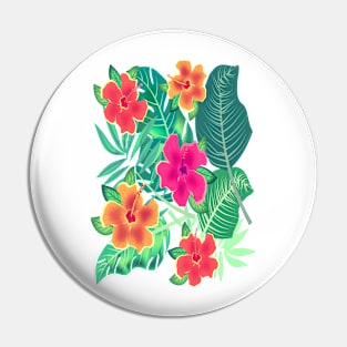 Tropical Hibiscus Pin