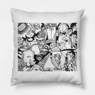 'HAPPY HOUR AT THE LIBIDO CAFE' Pillow