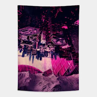 Big Upside Down City Tapestry