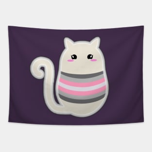 Demigirl Pride Cat Tapestry